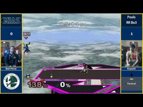 MIA5 - Kuyashi (Marth) vs Bad Horse (Falcon) - Pools