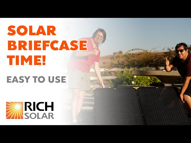 Camping with Friends and Rich Solar's Portable Solar Panel Briefcase