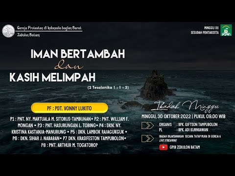 (LIVE) IBADAH MINGGU GPIB JEMAAT ZEBULON BATAM  |  30 OKTOBER 2022