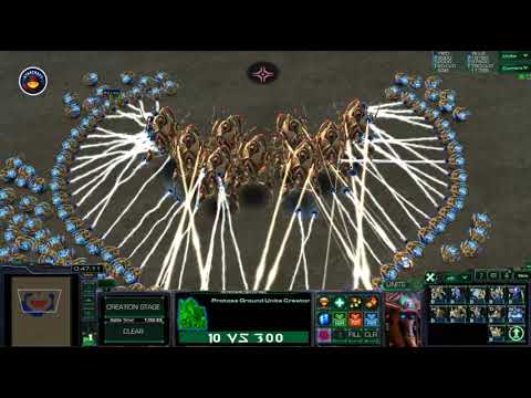 10 Colossus vs Ground Units | StarCraft 2 Tester