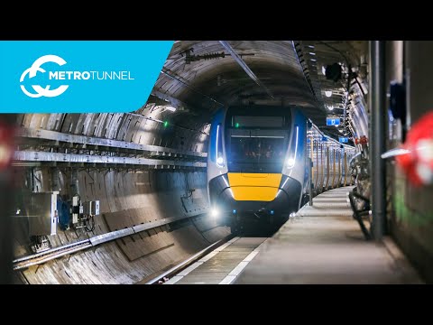 The first trains are now in the Metro Tunnel