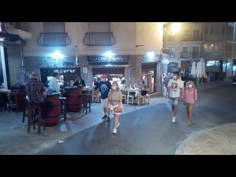 A Look At Benidorm's Old Town & Tapas Bars - Saturday Evening September 2020
