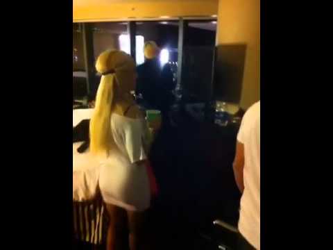 (Behind the scenes) On set in a Presidential Suite in Las Vegas (Frank Anthony and DJ R-Wan)