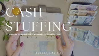OCTOBER No.1 2025 | CASH STUFFING UK | £240 | Savings | Sinking Funds | UK Cash Budgeter