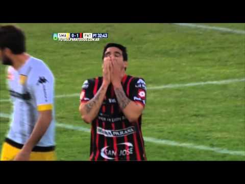 Jara se perdió el segundo. Santamarina 0 - Patronato 1. Fecha 37. Primera B Nacional 2015. FPT.