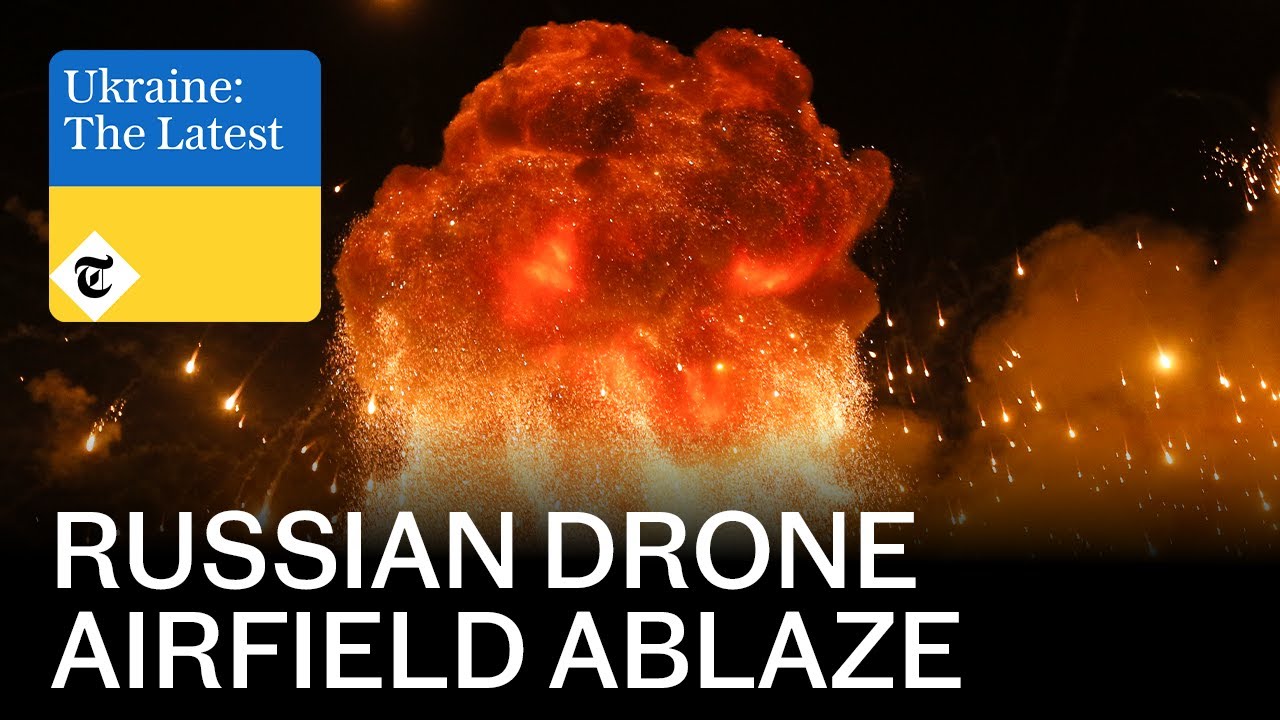 Russia's drone airfield 'in flames' & French fighter jets unleashed | Ukraine: The Latest | Podcast