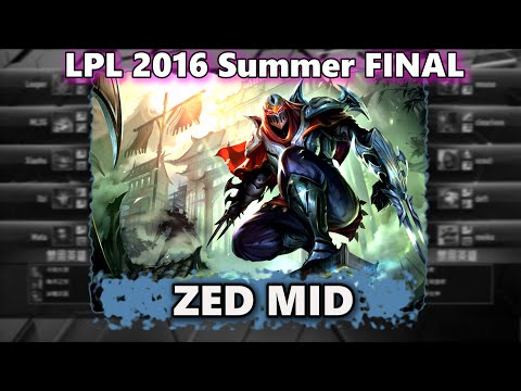 scout Zed mid in LPL 2016 Summer Grand Final RNG vs EDG