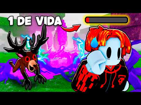 I survived WITHOUT HEALING in HARD MODE of 99 NIGHTS in the ROBLOX FOREST