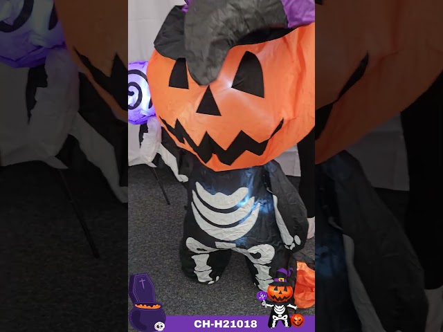 Vídeo relacionado con Kalolary Inflable Decoración de Halloween Decoración Inflable con Luces Led de Fiesta de Halloween Decoración de Patio jardín (12FT, Arco alienígena)