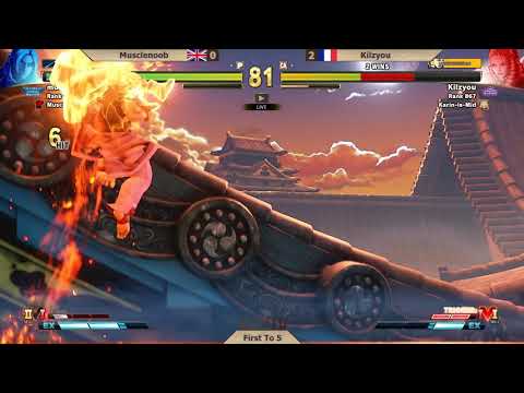 Musclenoob (Ken) vs Kilzyou (Karin) FT5 - WANTED SFV ep11