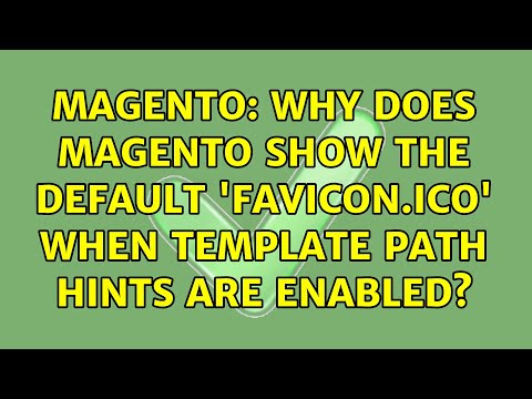 Magento: Why does Magento show the default 'favicon.ico' when template path hints are enabled?