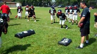 preview picture of video 'BIG HIT MARCUS KELLERMAN AYF POINT PLEASANT DEVILS BIG HIT DURING OFF/DEF DRILLS #58'