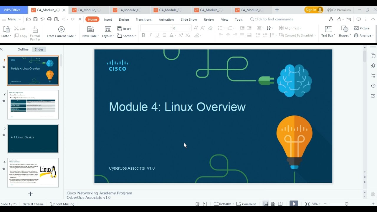 CISCO CyberOps Module 4-Linux Overview