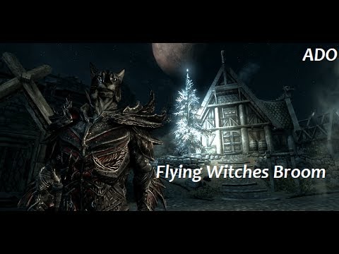 Insane Skyrim Mod: Flying Witches Broom & Exploding Chickens!