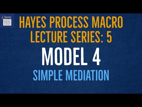5. Hayes Process Macro - Model 4 | #Mediation Analysis with Single Mediator