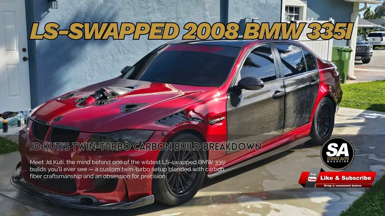 LS-Swapped 2008 BMW 335i — Jd Kuti’s Twin-Turbo Carbon Build Breakdown