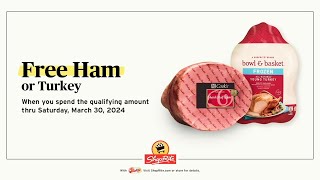 Enjoy a FREE Ham or Turkey on Us! | ShopRite Grocery Stores