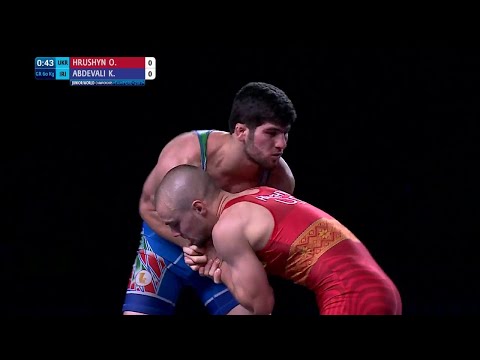 GOLD GR - 60 kg: K. ABDEVALI (IRI) df. O. HRUSHYN (UKR) by VPO1, 7-5
