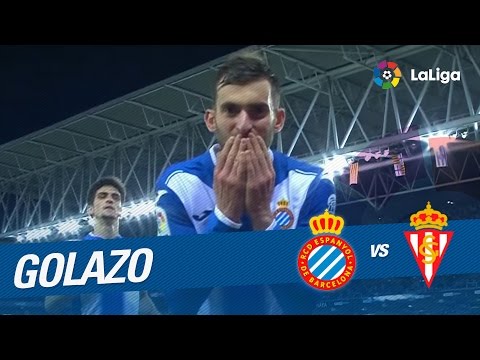 Golazo de Leo Baptistao (2-0) RCD Espanyol vs Sporting de Gijón