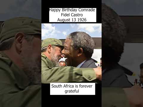 Fidel Castro meets Nelson Mandela