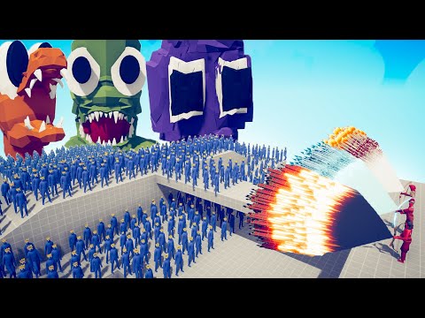 100x RAINBOW FRIENDS + GIANT vs 3x EVERY GOD - TABS | Totally Accurate Battle Simulator 2022