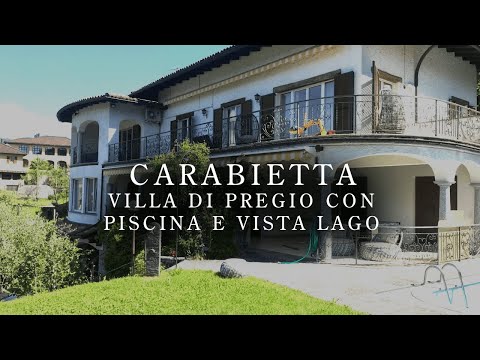Carabietta - Villa di pregio con piscina e vista lago | Immobili in Ticino