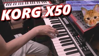Video thumbnail for KORG X50 Synthesizer Demo (random combi & prog  preset sounds) by CHARLIEtheCAT