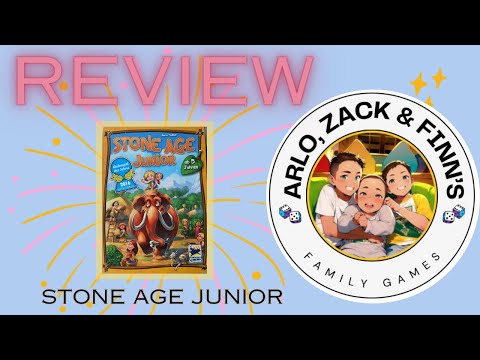Young Gamer's Verdict on Stone Age Junior Board game - Must Watch!