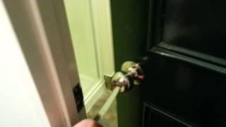 How to open a locked door with a knife