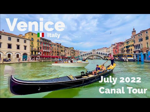 Venice, Italy 🇮🇹 - July 2022- 4K/60fps HDR - Canal Tour