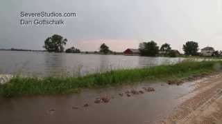 preview picture of video 'Rural Cedar County Iowa Flash Flooding'