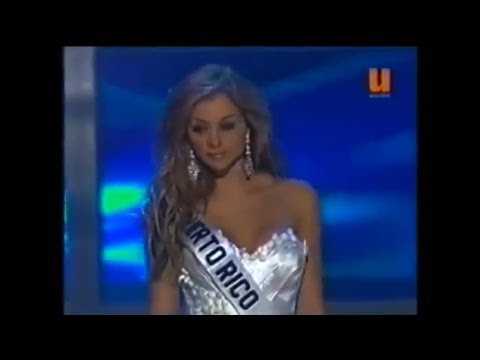 Uma Blasini at the Miss Universe 2007 preliminary competition