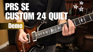 Video thumbnail for PRS SE Custom 24 Quilt | Sound Demo (No Talking) by Clint Curtis