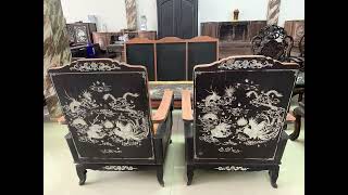 Bộ Ghế cổ Gỗ Sưa đỏ vài trăm năm tuổi