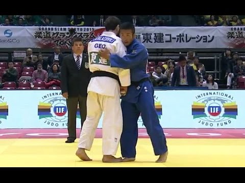 Nugzar Tatalashvili (GEO) vs. Hiroyuki Akimoto (JAP) -73kg Judo Grand Slam Tokyo 2015