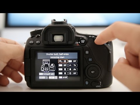 Canon 80D Tutorial - How to set up Back Button Autofocus