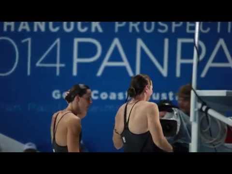 '14 Pan Pacs - Campbell Sisters Dominate 100m Freestyle