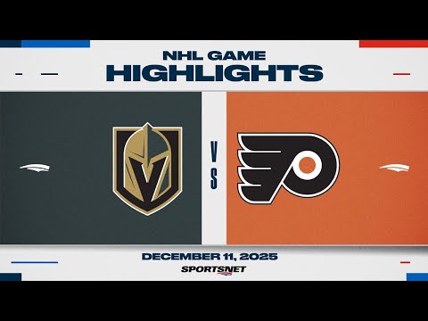 NHL Highlights | Golden Knights vs. Flyers - December 11, 2025