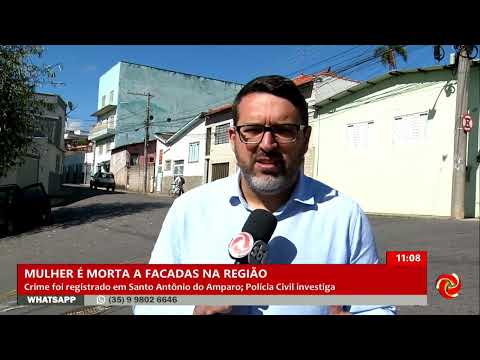 Mulher é morta a facadas em Santo Antônio do Amparo