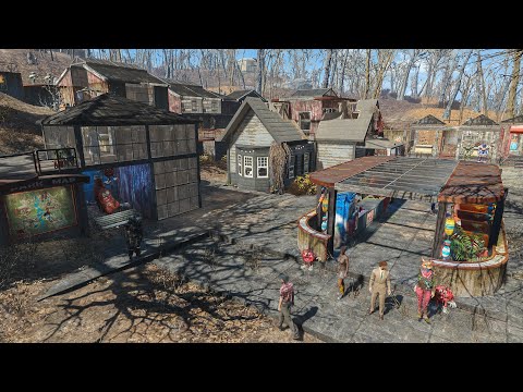 Fallout 4 - SOMERVILLE PLACE 2.0 - Settlement build tour - NO MODS