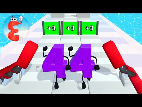 Satisfying Games⭐ SCALE NUMBER RUNNER  - New Shape Jelly Walkthrough Games Mobiles (Part 2)