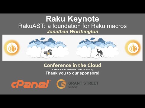 Jonathan Worthington - RakuAST - Raku Keynote