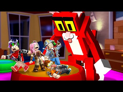 SCAPPO DAL GATTO KITTY CON I MIEI AMICI SU ROBLOX!