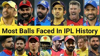 Most Balls Faced In IPL History 🏏 Top 25 Batsman 🔥 #shorts #viratkohli #msdhoni #rohitsharma