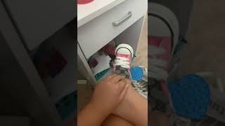 TRYING TO PUT BABY SHOES ON **NOT CLICKBAIT**