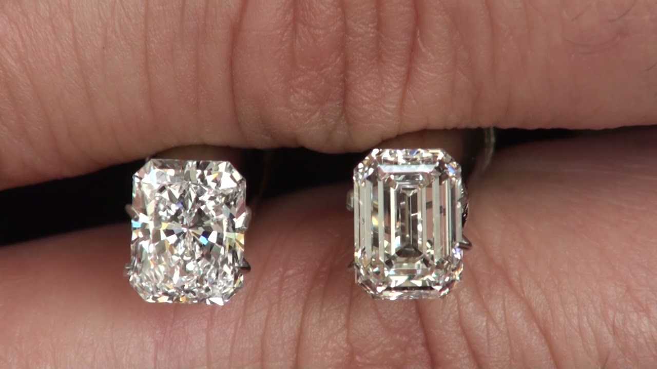 Cut Corner Rectangular Diamond Comparison