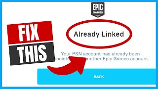 Fortnite - How To FIX - Failed to link account - Already associated with a different account