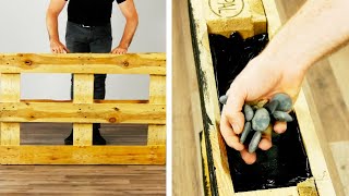 7 Bastelideen mit Holz | Palettenmöbel | Europalette | Basteln mit Holz | Hochbeet