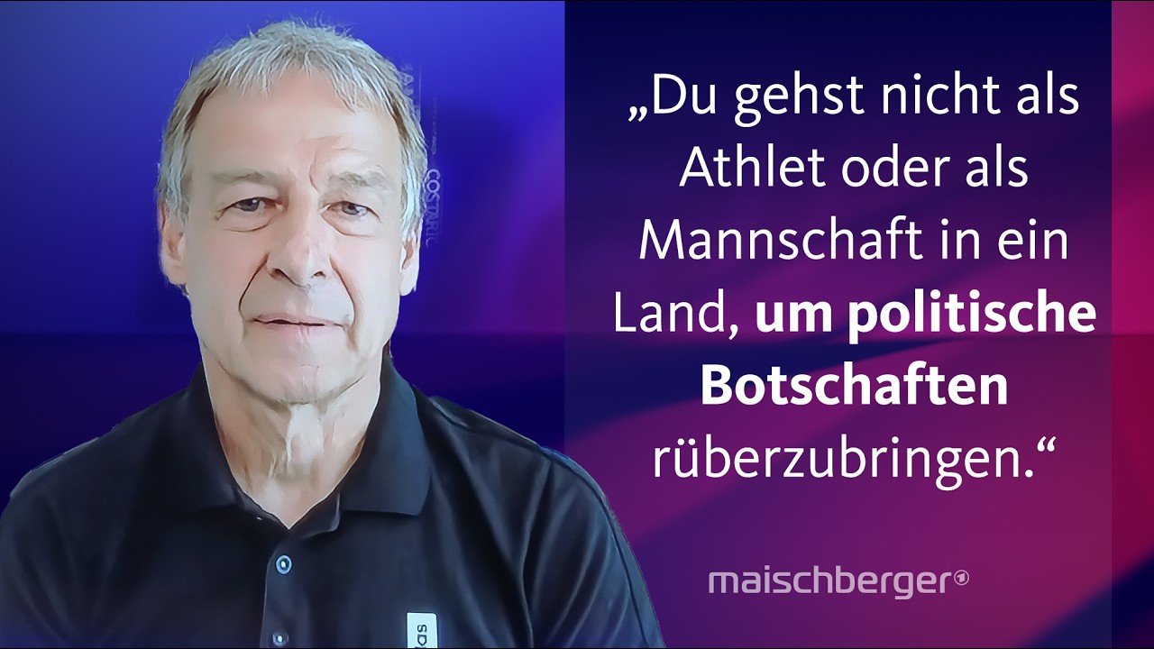 Wie politisch ist die Fußball-WM? Jürgen Klinsmann und Ingo Zamperoni im Gespräch | maischberger