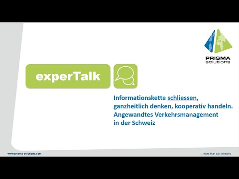 PRISMA.experTalk "Angewandtes Verkehrsmanagement in der Schweiz"